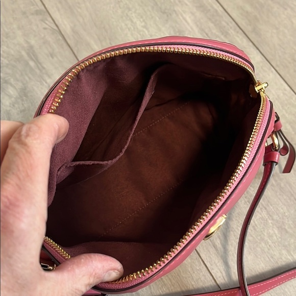 NWOT COACH Rose Pink Pebble Leather Dome Crossbody Bag - Picture 12 of 12